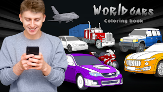 Game screenshot World Cars Coloring Book mod apk