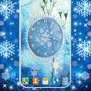 Winter Snow Clock Wallpaper 