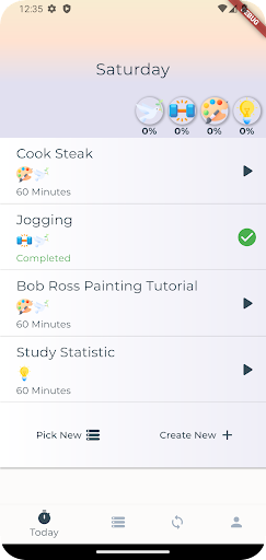 Life Ticker: Weekly Habit Screen 2