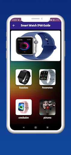 Android application Smart Watch IP68 Guide screenshort