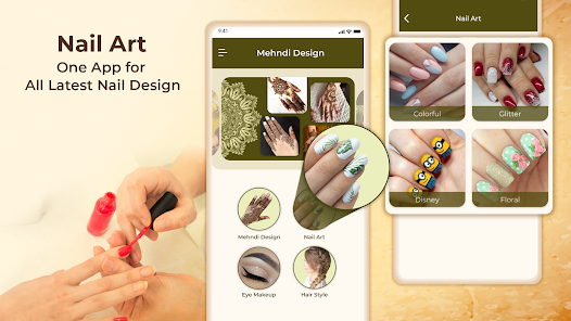 Screenshot 2 Mehndi Design: Nail art android