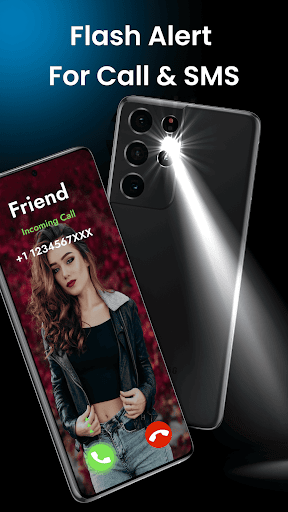 Android application Flash Alerts - On Call and SMS screenshort