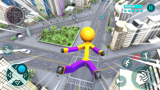 Rope Hero Spider Stickman War screenshot 9