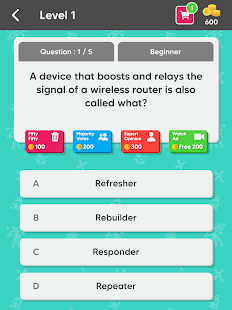 Tech Quiz Master - Juegos de preguntas Captura de pantalla