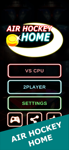 Android application Air Hockey Home screenshort