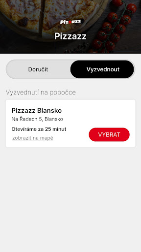 Android application Pizzazz Blansko screenshort