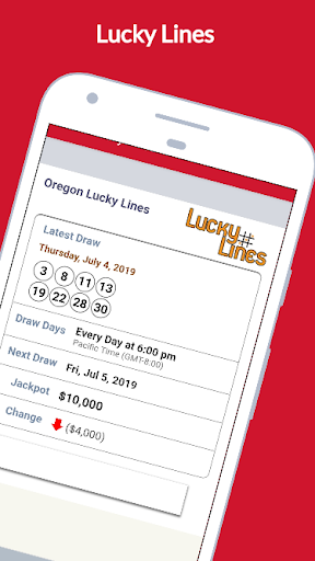 Android application Oregon Lottery Results screenshort