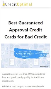 Credit Cards For Bad Credit v1.0.0 (Unlimited Money) Free For Android 1