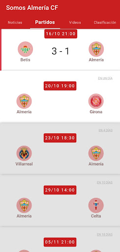 Somos Almería CF News Screen 2