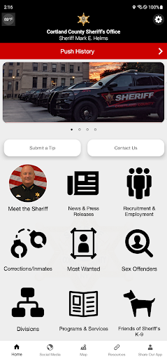 Android application Cortland County Sheriff Office screenshort