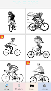 Cycle Race Pixel Art