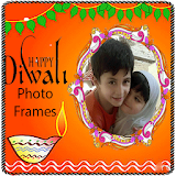 Diwali greeting photo frame icon