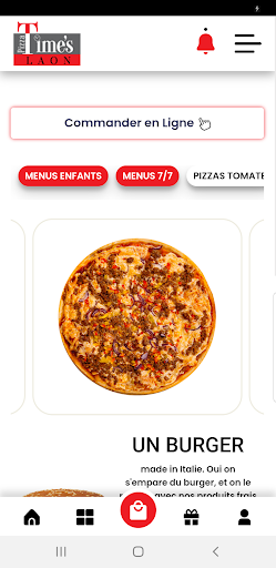 Android application Pizza Times Laon screenshort
