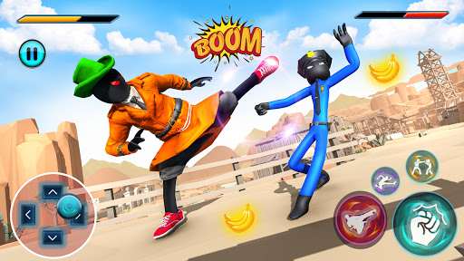 Stickman City Police Fighter vs Gangster