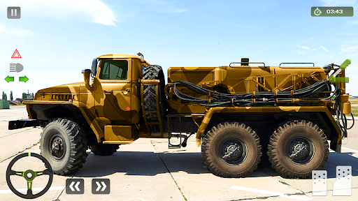 Android application Army truck simulator Army Game screenshort