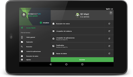SD Maid - Limpieza del sistema Captura de pantalla