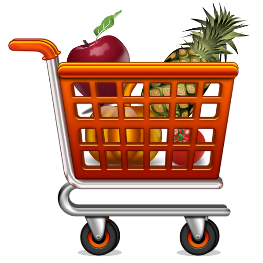 Shopping list ordered by super logo