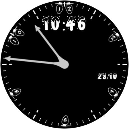 DiF Christmas Watchface Demo Screen 2