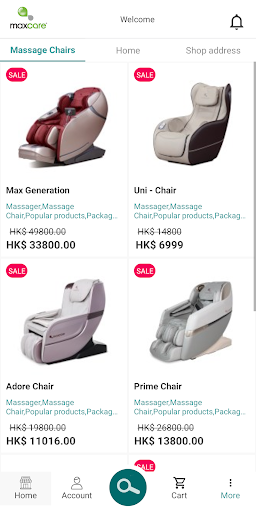 com.maxcareonlineshop.mobile Screen 2