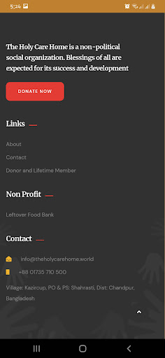 The Holy Care Home Screen 3