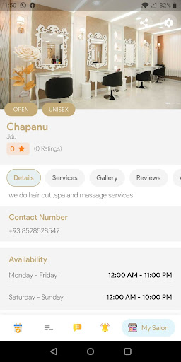 Salonet Owner Screen 3