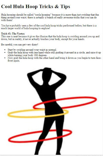 How to Do Hula Hooping Tricks Screen 3
