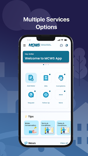 MCWS Water Service Screen 3
