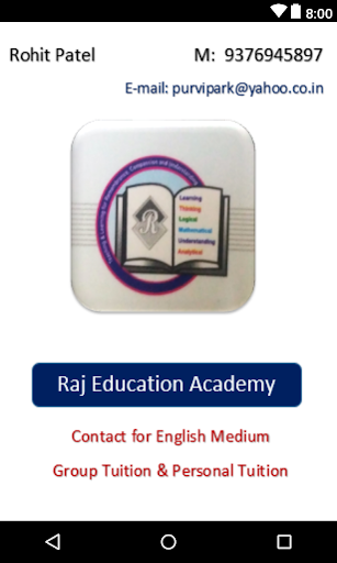 Android application Raj Education Academy screenshort