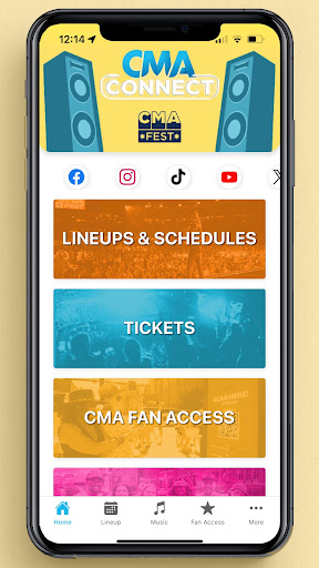 Android application CMA Connect screenshort