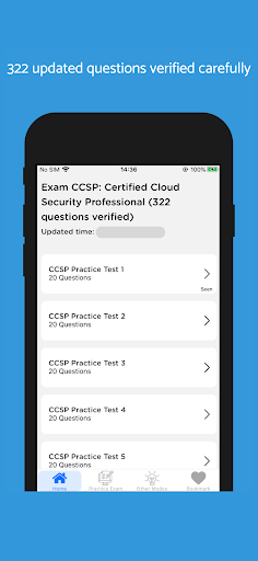 Android application CCSP Exam 2024 screenshort