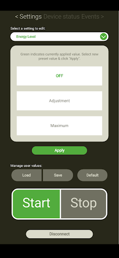 Ekspla Control Screen 2
