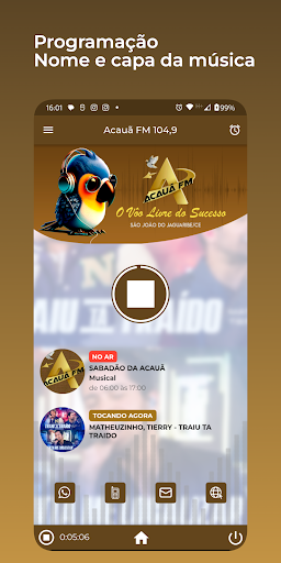 Android application Rádio Acauã FM 104,9 screenshort