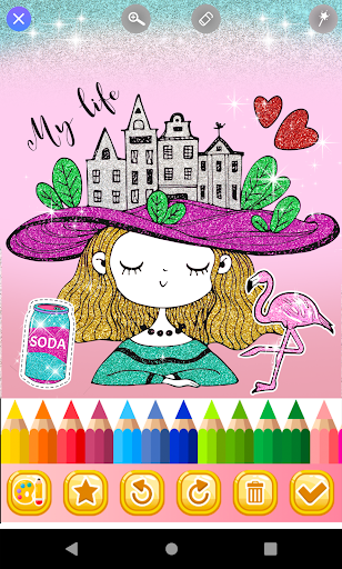 Princess Glitter Coloring Book