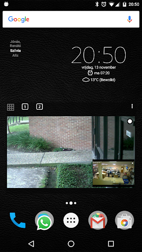 Foscam widget demo Screen 2