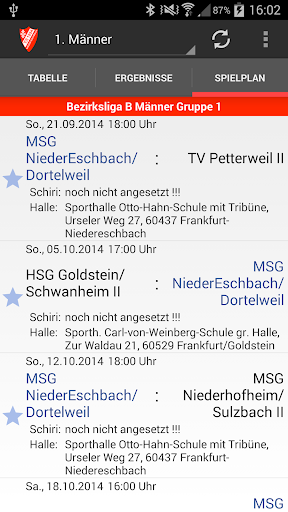 TuS Nieder-Eschbach Handball Screen 2