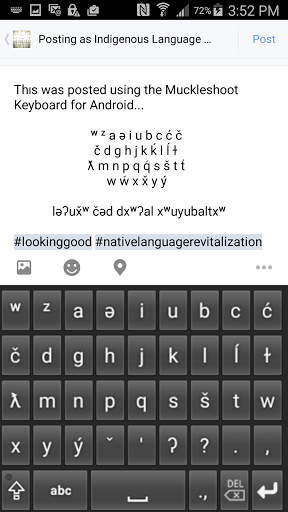 Android application Muckleshoot Keyboard screenshort