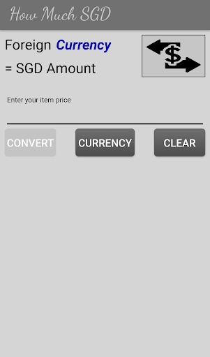 Android application How Much SGD screenshort