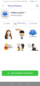 Screenshot 3 Sorry Stickers  2023 android