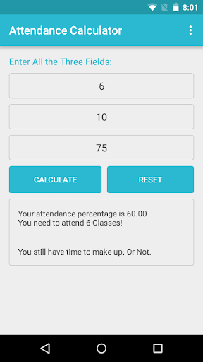 Attendance Calculator