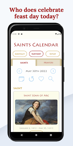 Android application Catholic Saints Calendar screenshort
