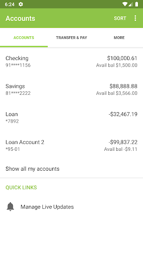 Huntington Fed. Savings Bank Screen 3