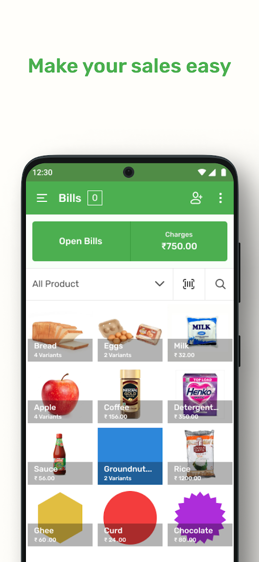 Android application Onhand POS screenshot