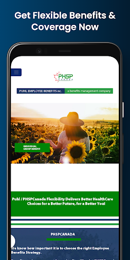 Android application PHSPCanada Employee Benefits screenshort