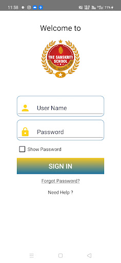 Android application The Sanskriti School screenshort