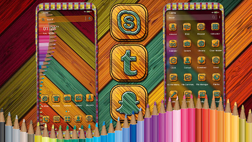 Android application Pencil Color Launcher Theme screenshort