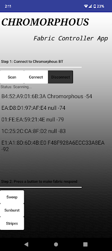 Android application Chromorphous screenshort