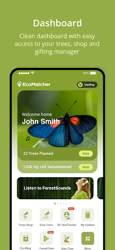 Screenshot of EcoMatcher