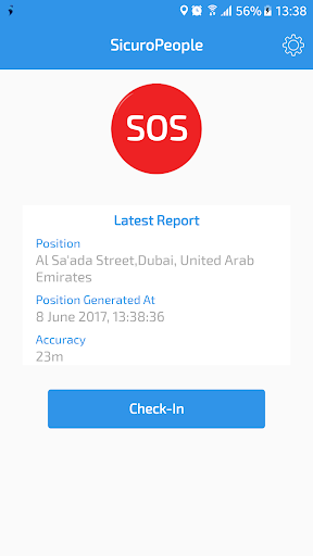 Android application SicuroPeople screenshort
