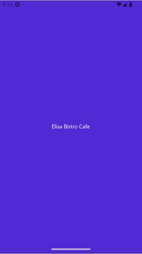 Android application Elisa Bistro Cafe screenshort