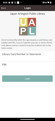 UA Library Screen 2